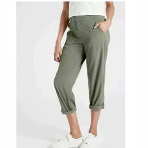 Athleta Olive Tribeca Cropped Pants